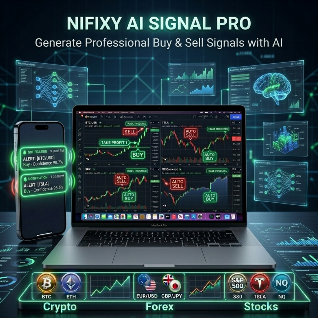 AI Signal Pro – Crypto, Stock & Forex Trading Indicator